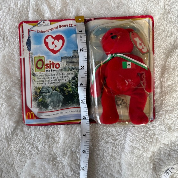 Ty McDonald's Teenie Beanie Babies Osito Mexico Bear International Bears II 1999 - Picture 7 of 10